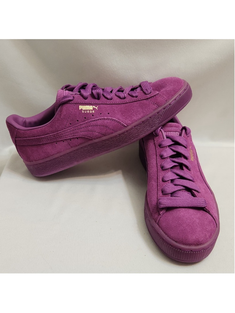 Puma Suede Purple Sneakers (Size 7C)